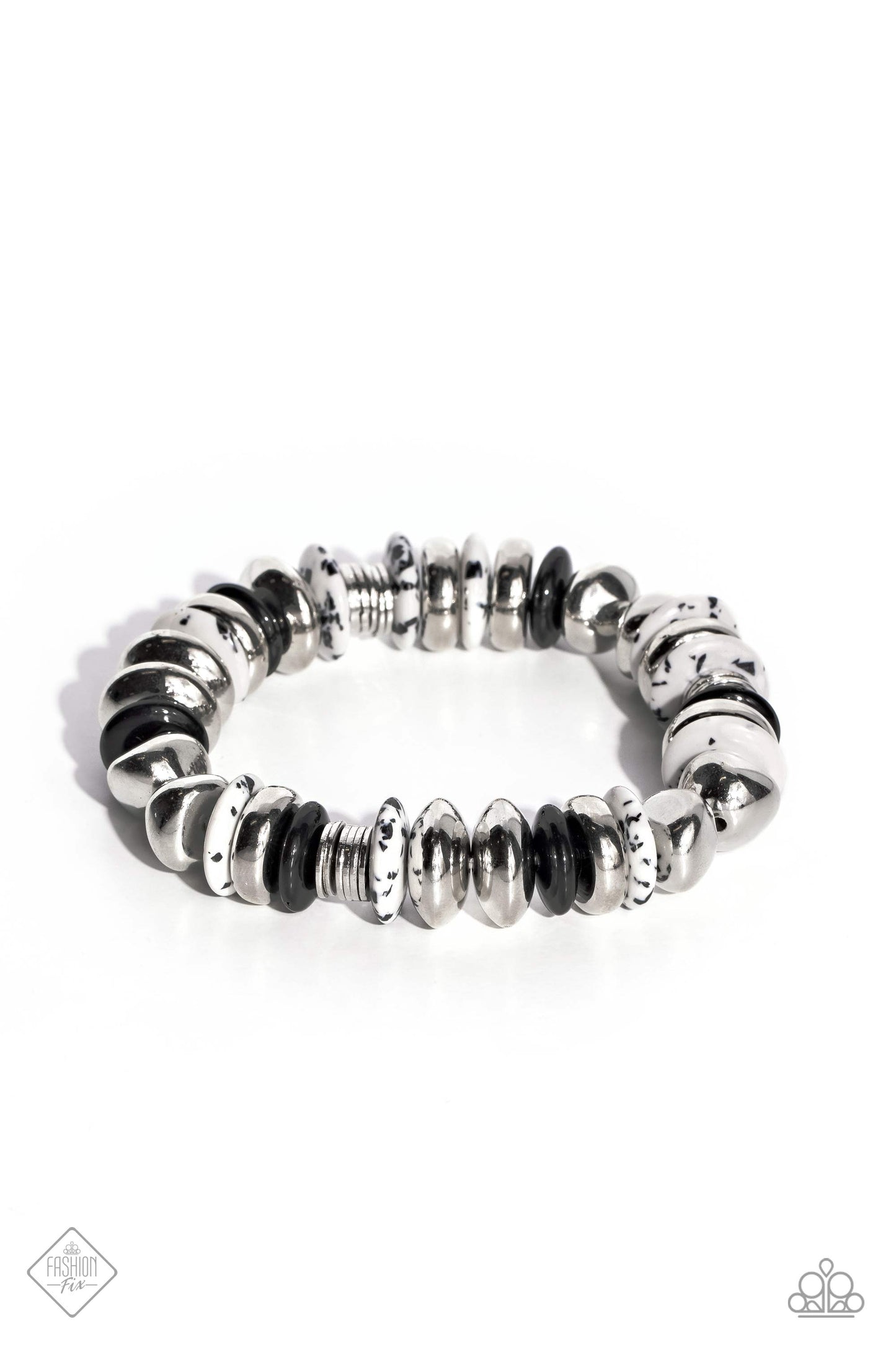 Harmoniously High-End Black Stretch Bracelet (OCT 2023 Simply Santa Fe)